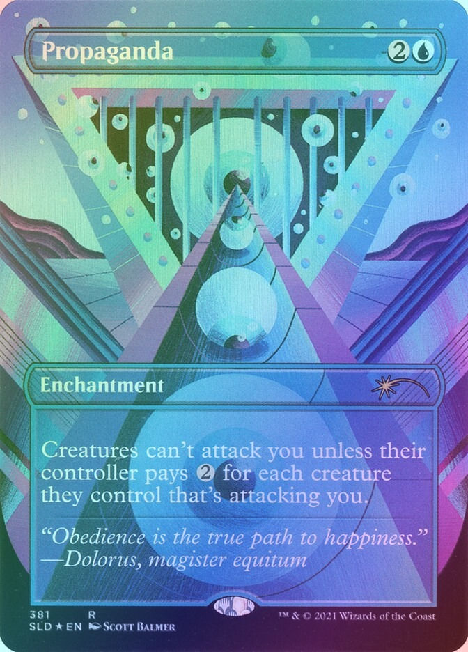 Propaganda // Propaganda (SLD) (381) / Borderless / Foil — cara 1 de 2