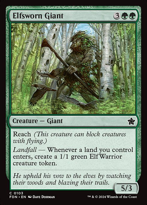 Elfsworn Giant (FDN) (103)