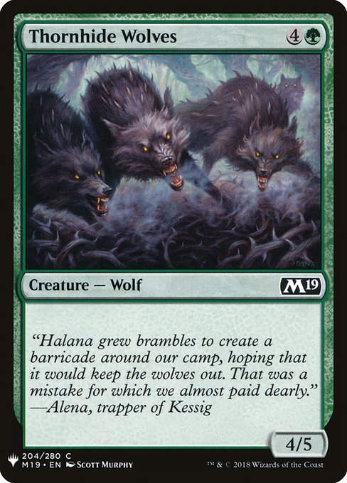 Thornhide Wolves (PLST) (M19-204)