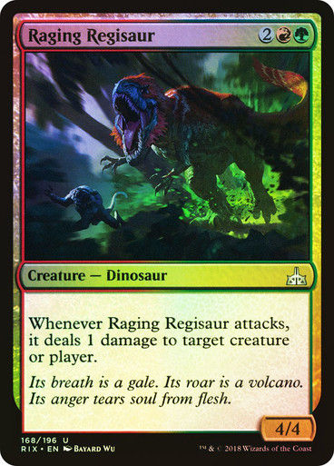 Raging Regisaur (RIX) (168) / Foil