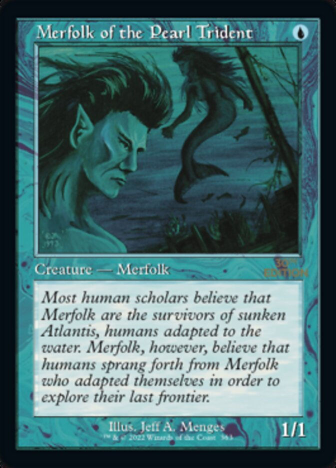 Merfolk of the Pearl Trident (30a) / Retro Frame