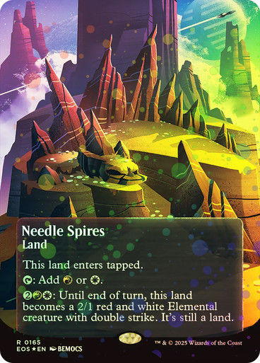 Needle Spires (EOS) (165) / Borderless Galaxy Foil