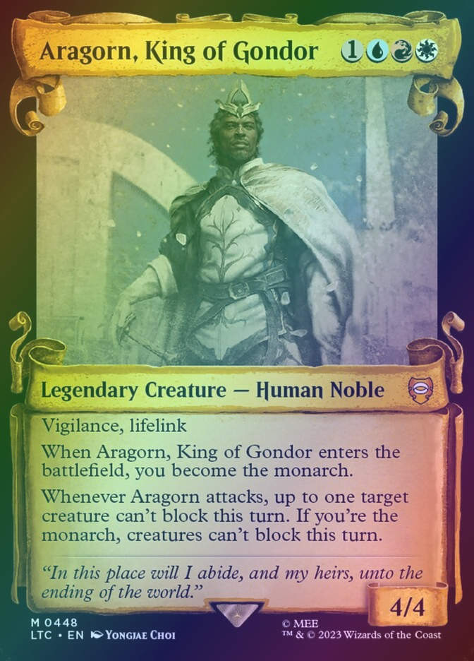 Aragorn, King of Gondor (LTC) (448) / Showcase / Foil