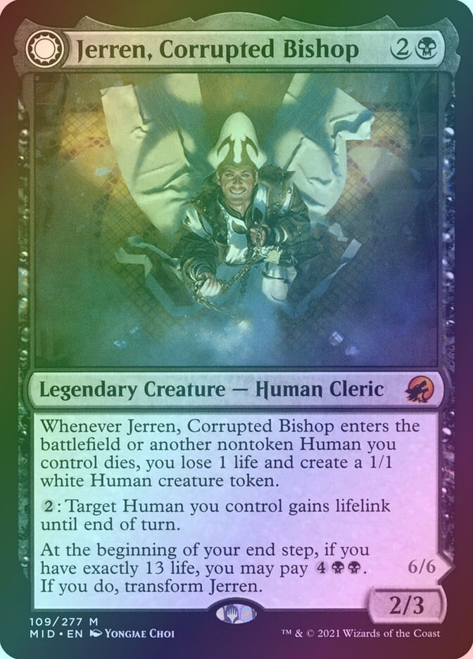 Jerren, Corrupted Bishop // Ormendahl, the Corrupter (MID) — cara 1 de 2