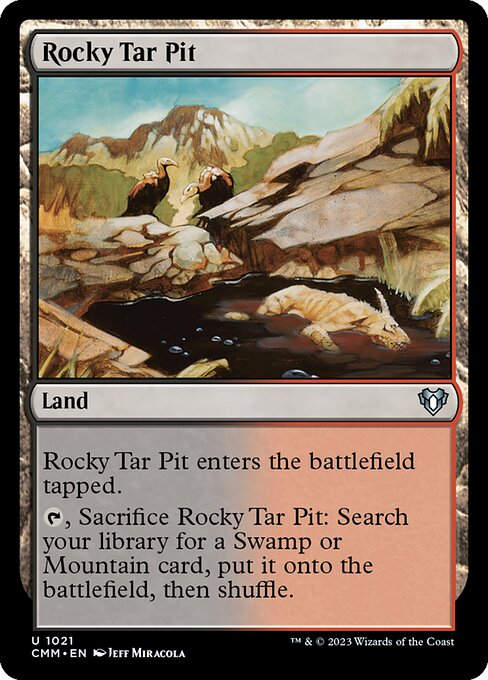 Rocky Tar Pit (cmm) (Commander Deck)