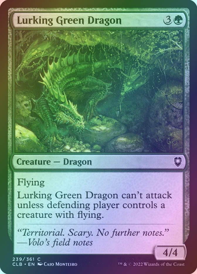 Lurking Green Dragon (CLB) (239) / Foil