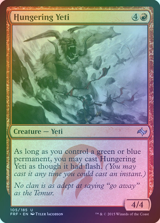 Hungering Yeti (FRF) (105) / Foil
