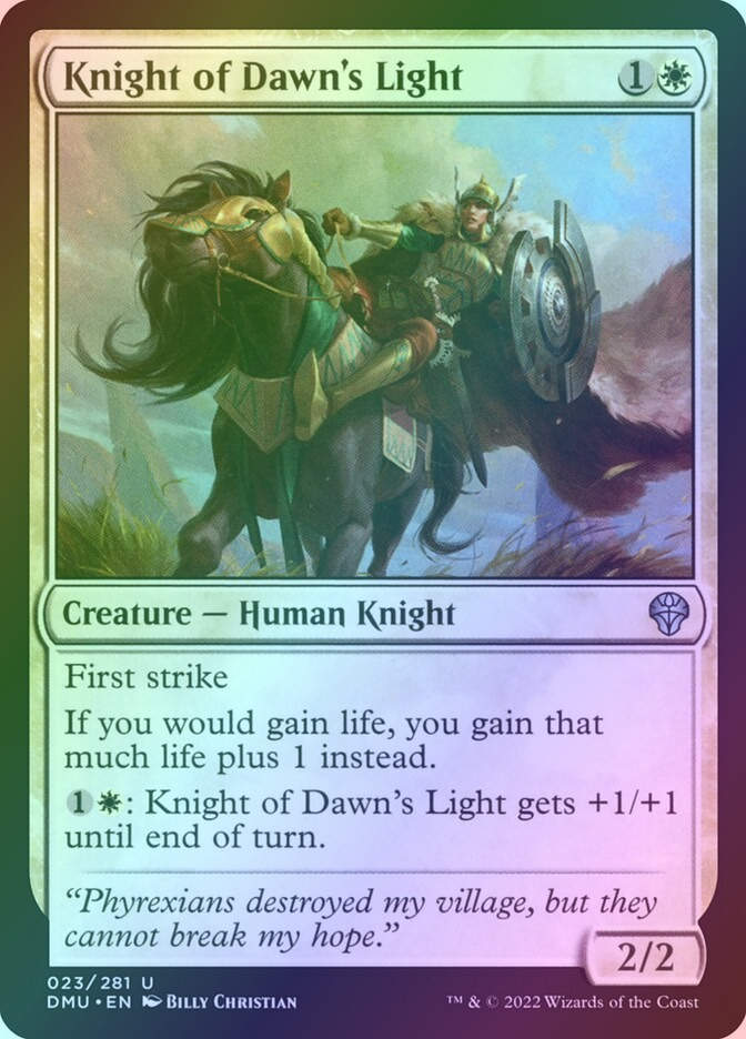 Knight of Dawn's Light (DMU) (23) / Foil