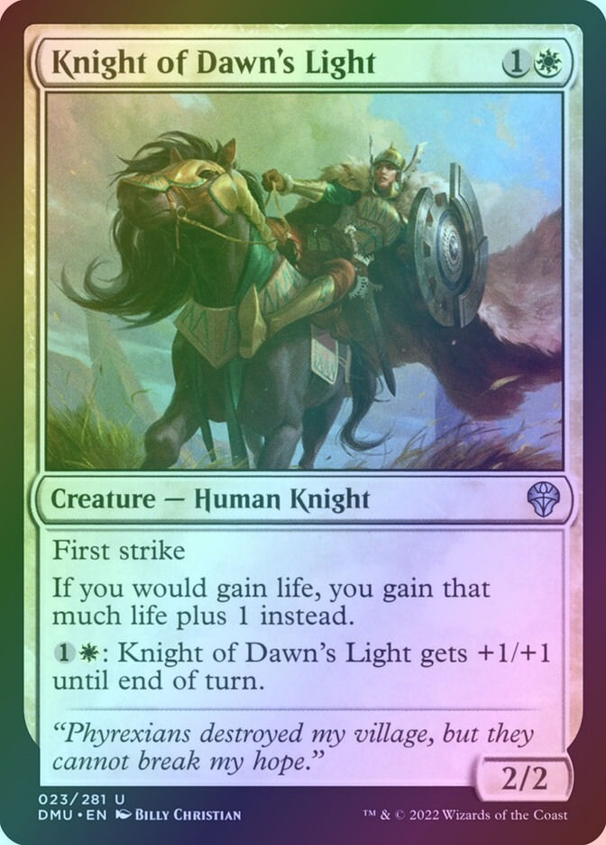 Knight of Dawn's Light (DMU) (23) / Foil