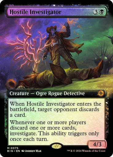 Hostile Investigator (BIG) (75) / Extended Art / Foil