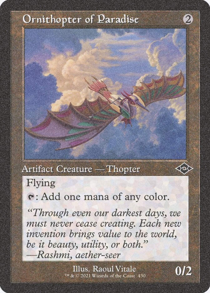 Ornithopter of Paradise (MH2) (430) / Foil Etched