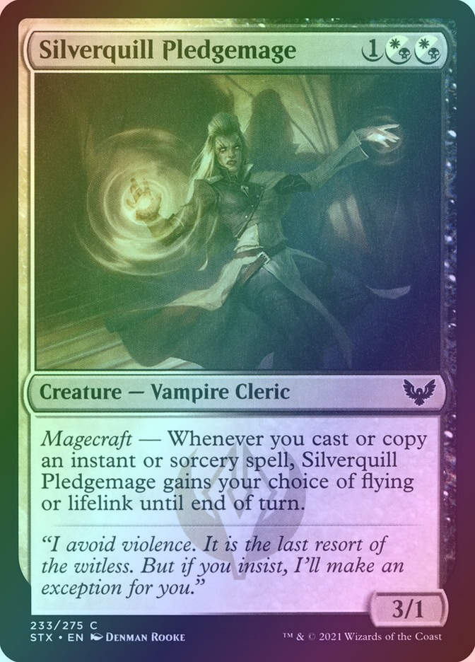 Silverquill Pledgemage (STX) (233) / Foil