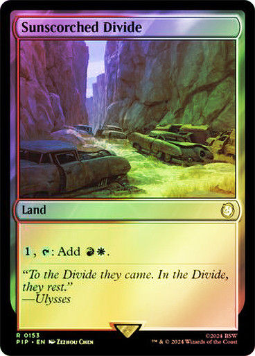 Sunscorched Divide (pip) (153) / Foil