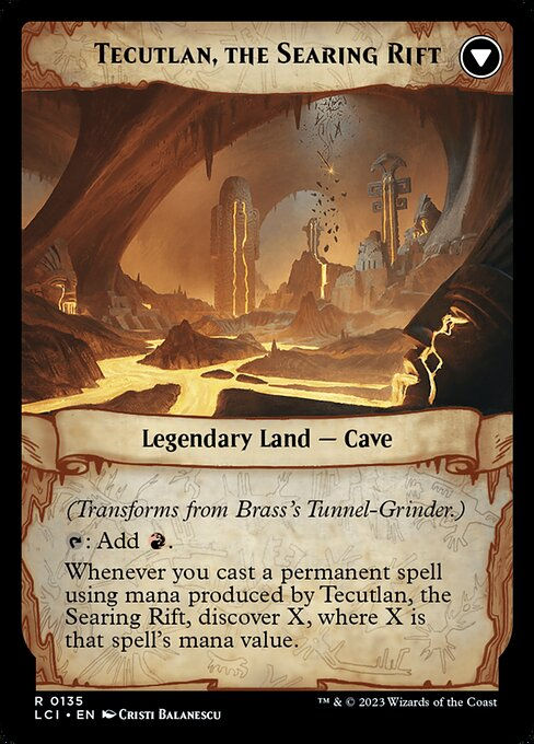 Brass's Tunnel-Grinder // Tecutlan, the Searing Rift (lci) — cara 2 de 2