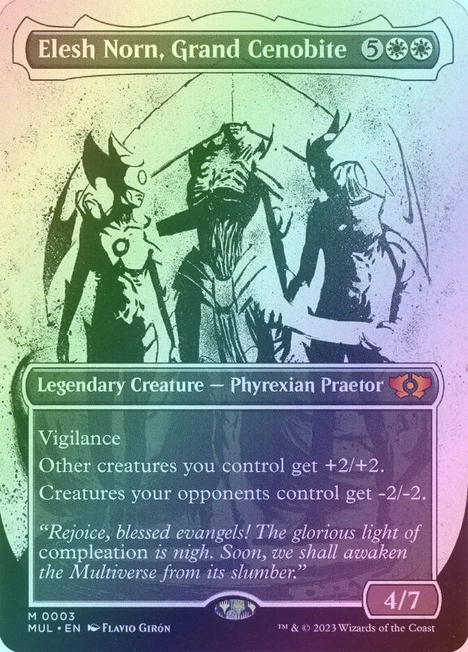 Elesh Norn, Grand Cenobite (MUL) (3) / Borderless / Showcase / Foil