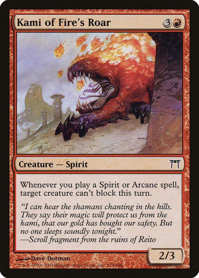 Kami of Fire's Roar (CHK) (174)