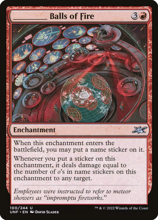 _____ Balls of Fire (UNF) (100)