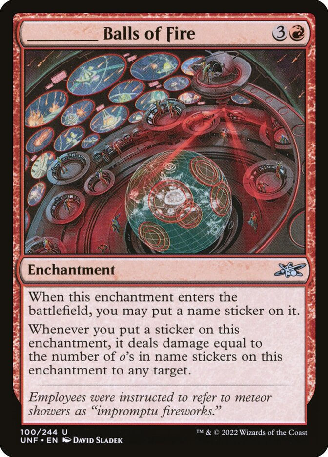 _____ Balls of Fire (UNF) (100)