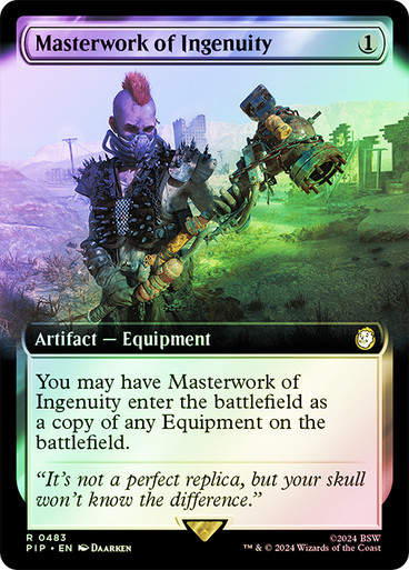 Masterwork of Ingenuity (pip) (483) / Extended Art Foil