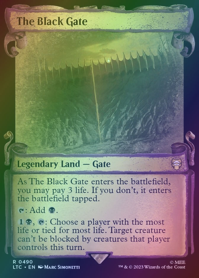 The Black Gate (LTC) (490) / Showcase / Foil