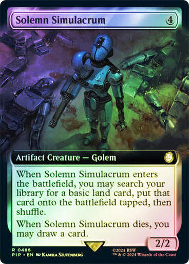 Solemn Simulacrum (pip) (486) / Extended Art Foil
