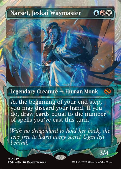 Narset, Jeskai Waymaster (TDM) (417) / Ghostfire Halo Foil