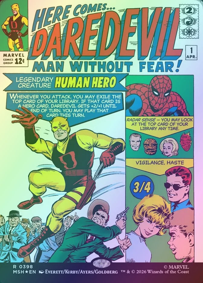 Daredevil, Man Without Fear (MSH) (398) / Comic/ Foil