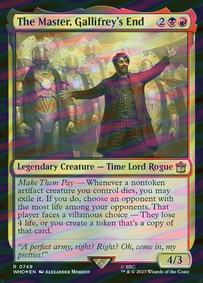 The Master, Gallifrey's End (WHO) (749) / Surge Foil