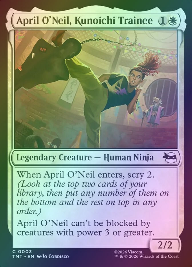 April O'Neil, Kunoichi Trainee (TMT) (3) / Foil