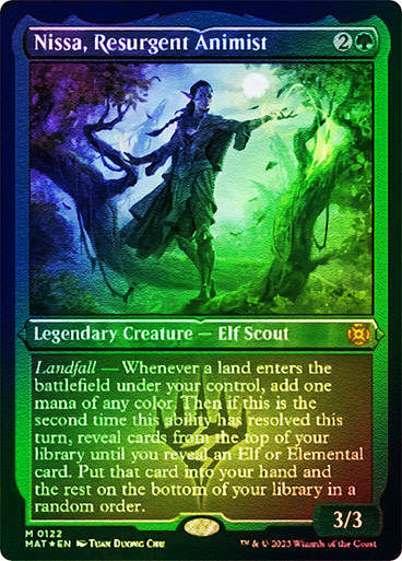 Nissa, Resurgent Animist (MAT) / Foil Etched