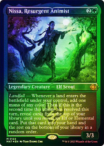 Nissa, Resurgent Animist (MAT) / Foil Etched
