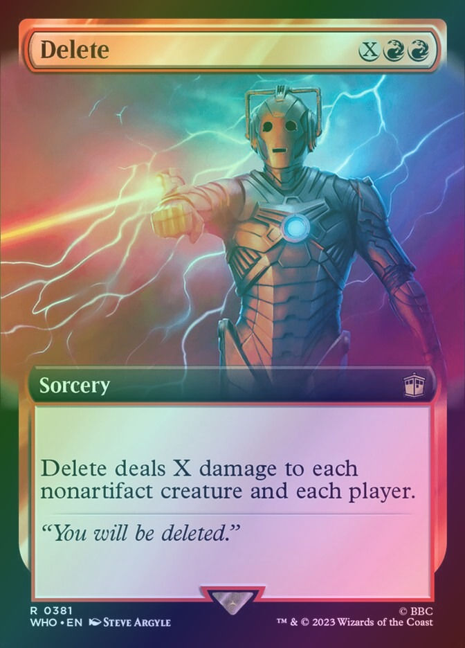 Delete (WHO) (381) / Extended Art / Foil