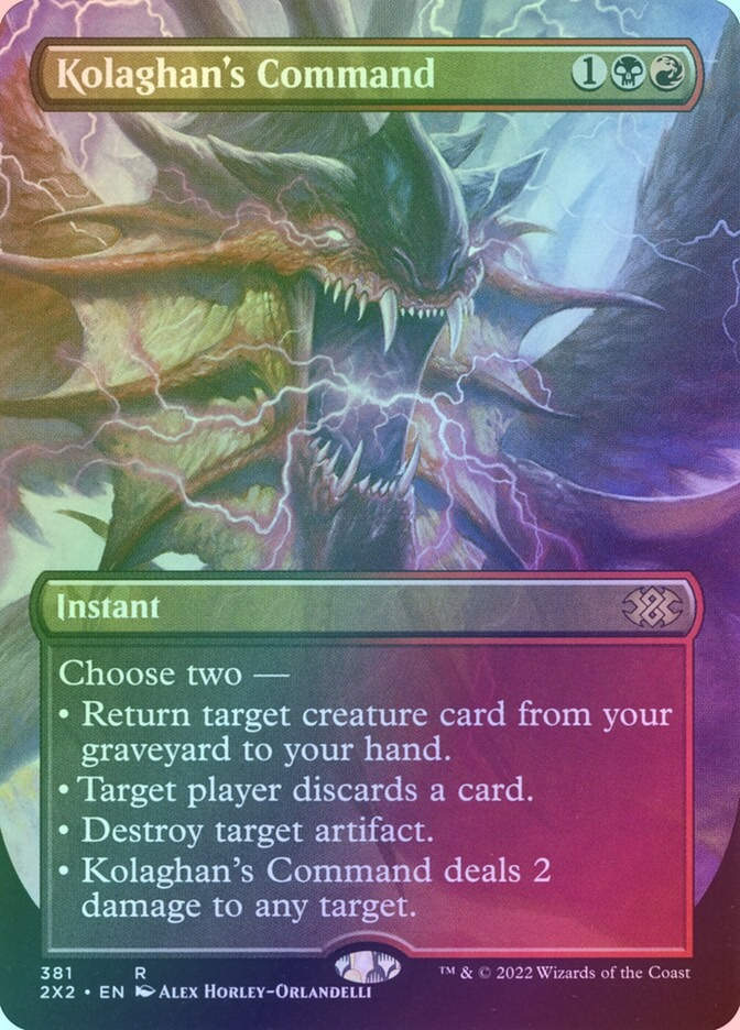 Kolaghan's Command (2X2) (381) / Borderless / Foil