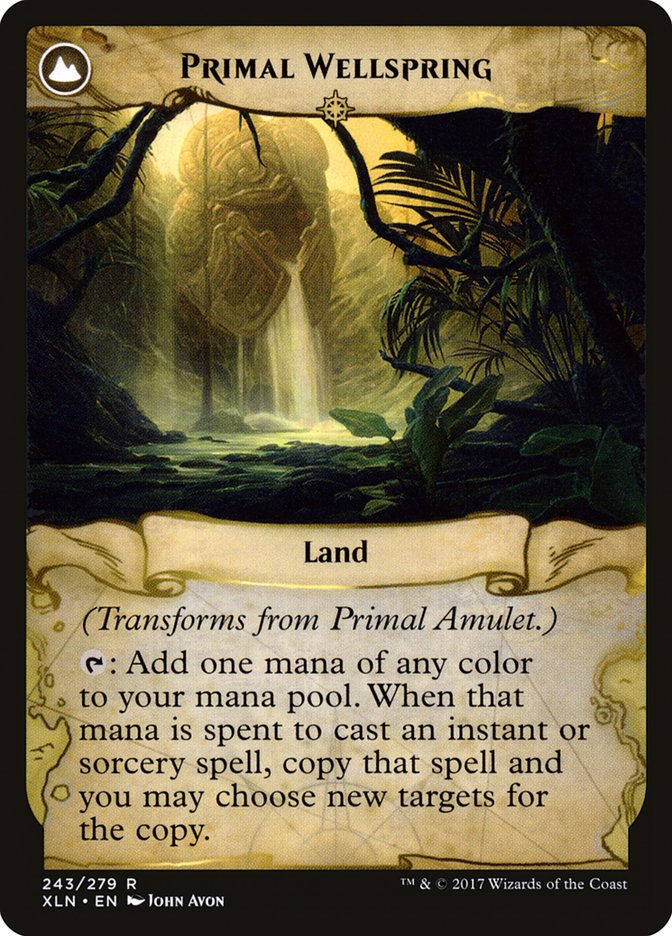 Primal Amulet // Primal Wellspring (XLN) (243) — cara 2 de 2
