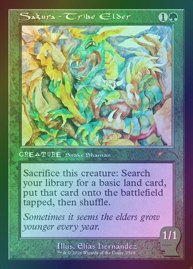 Sakura-Tribe Elder (SLD) (2518) / Foil