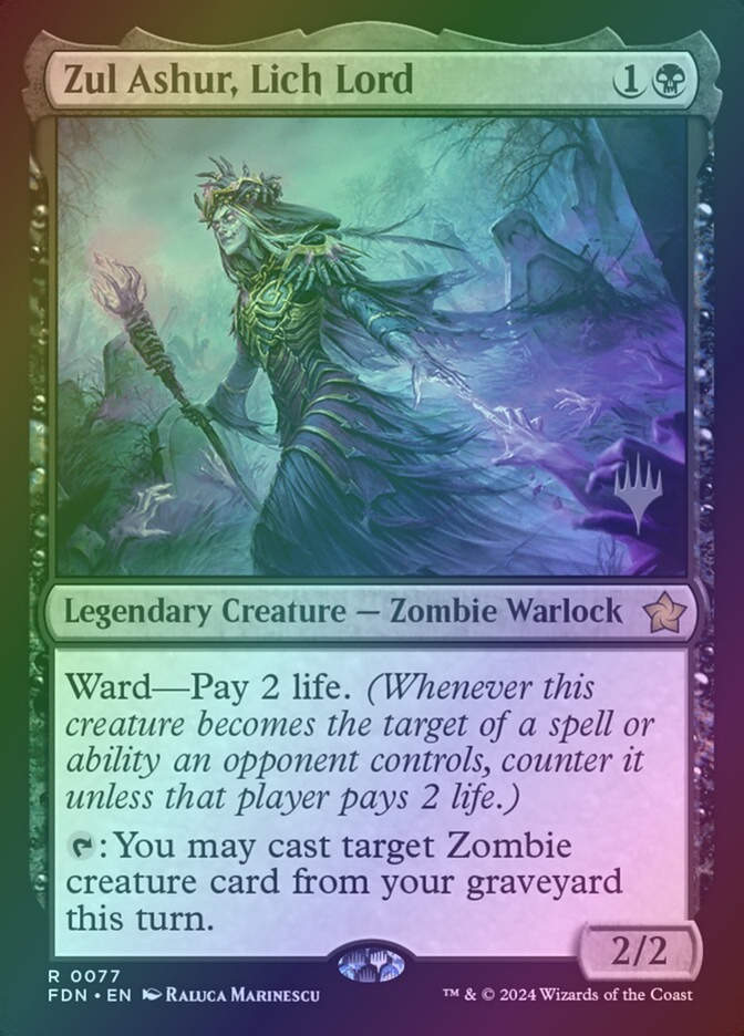 Zul Ashur, Lich Lord (PFDN) (77p) / Foil
