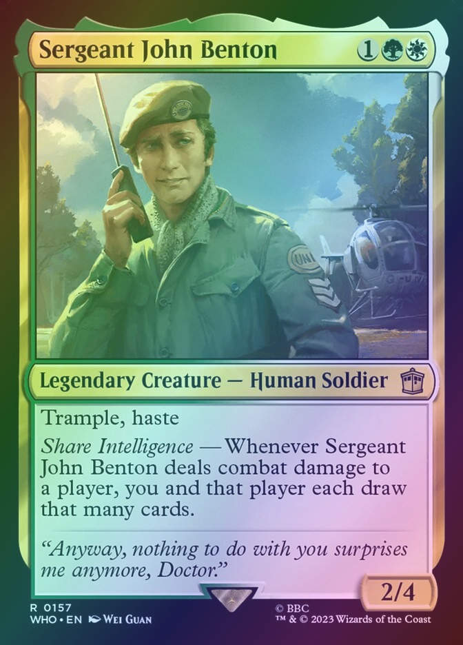 Sergeant John Benton (WHO) (157) / Foil