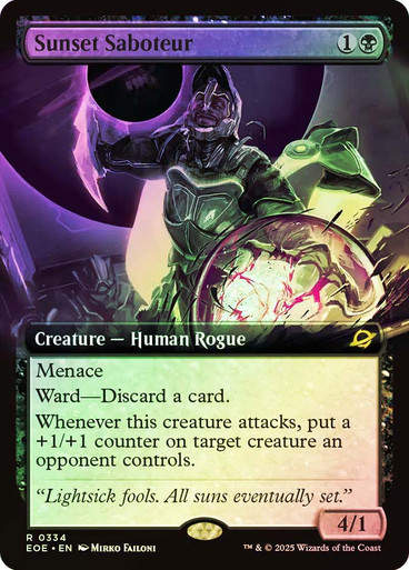 Sunset Saboteur (EOE) (334) / Extended Art / Foil