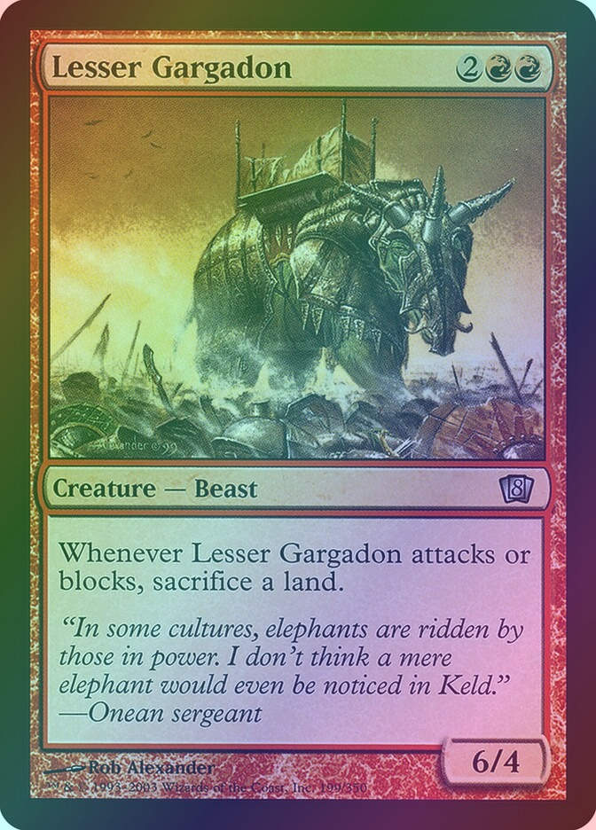 Lesser Gargadon (8ED) (199★) / Foil