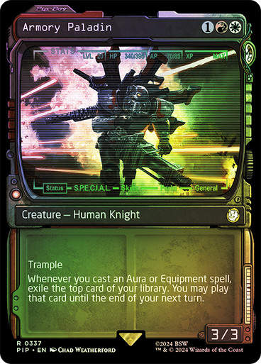 Armory Paladin (pip) (337) / Showcase Foil