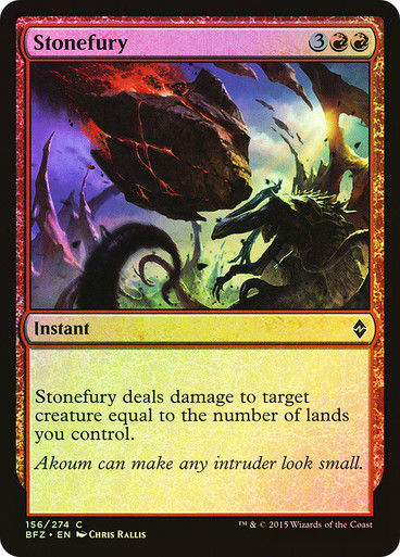 Stonefury (BFZ) (156) / Foil