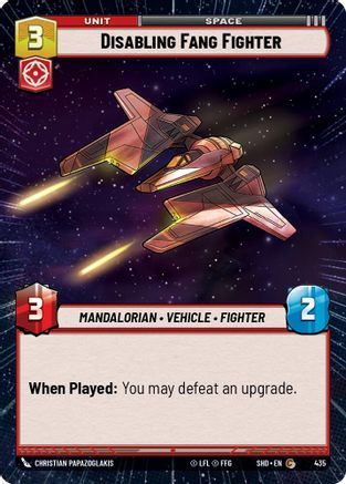 Disabling Fang Fighter (Hyperspace) (SHD_#435) / Foil