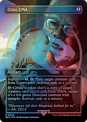 Dino DNA (rex) / Embossed Foil