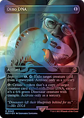 Dino DNA (rex) / Embossed Foil