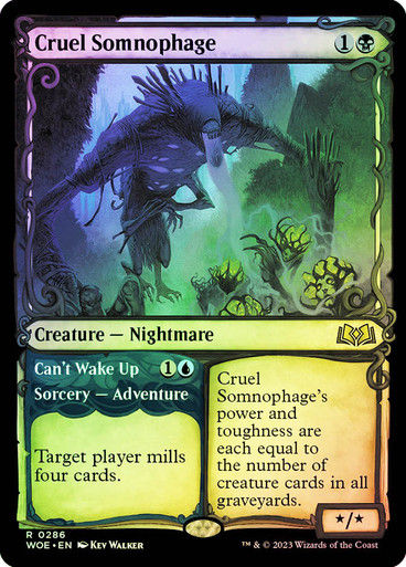Cruel Somnophage // Can't Wake Up (woe) / Showcase Foil