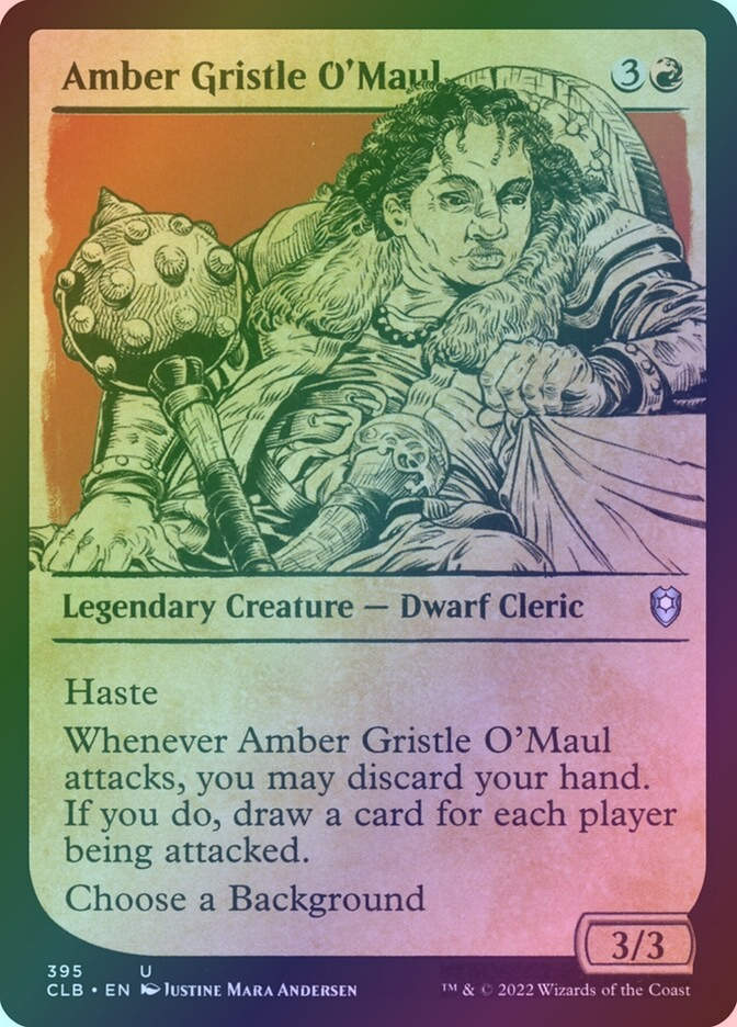 Amber Gristle O'Maul (CLB) (395) / Showcase / Foil