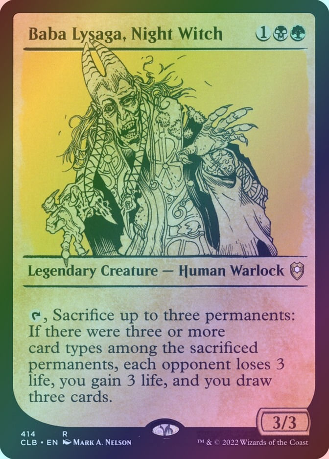 Baba Lysaga, Night Witch (CLB) (414) / Showcase / Foil