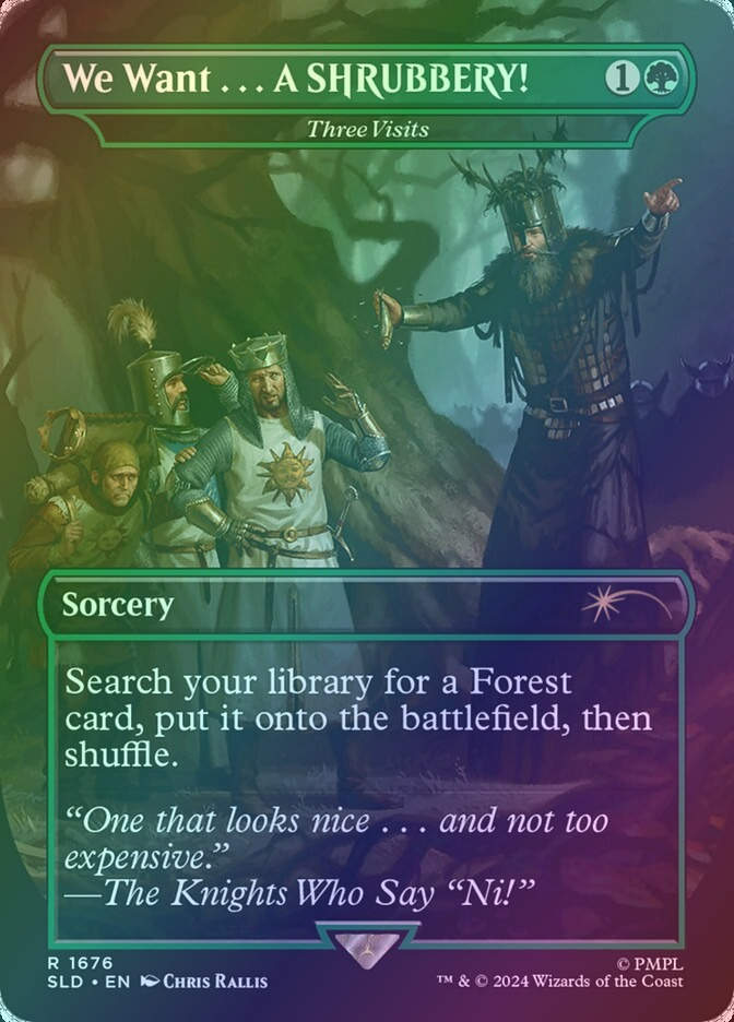 Three Visits (SLD) (1676) / Borderless / Foil