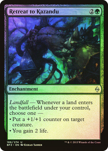 Retreat to Kazandu (BFZ) (186) / Foil