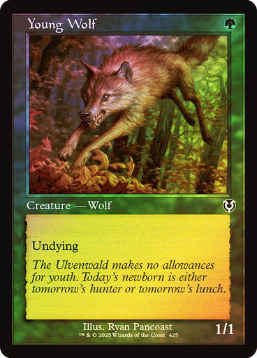 Young Wolf (INR) (425) / Foil Retro